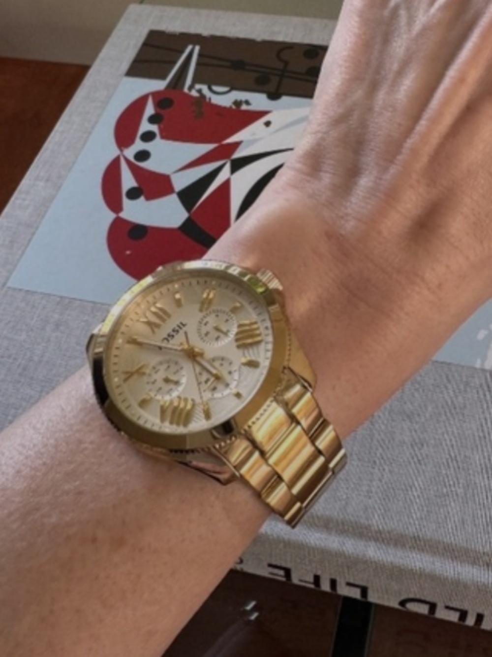 Fossil Stella AM4510 Gold-Tone Multifunction Watch | Excellent